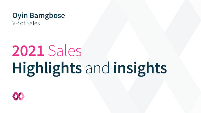 Highlights and Insights 2021: Sales